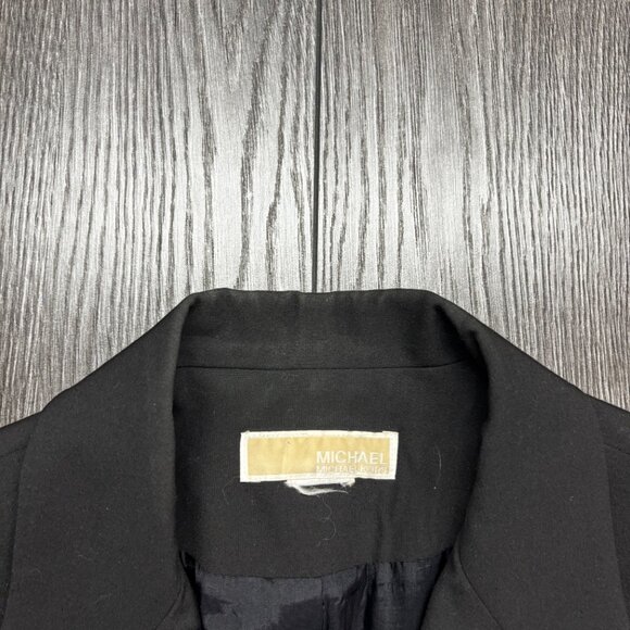 Micheal Kors Black Blazer Women's Medium Single Button Suit Jacket - Picture 4 of 12